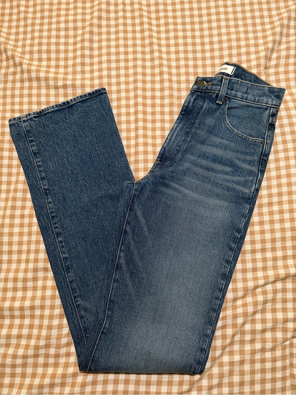 Madewell Women's Boot-Cut Jeans in Dark Blue Denim